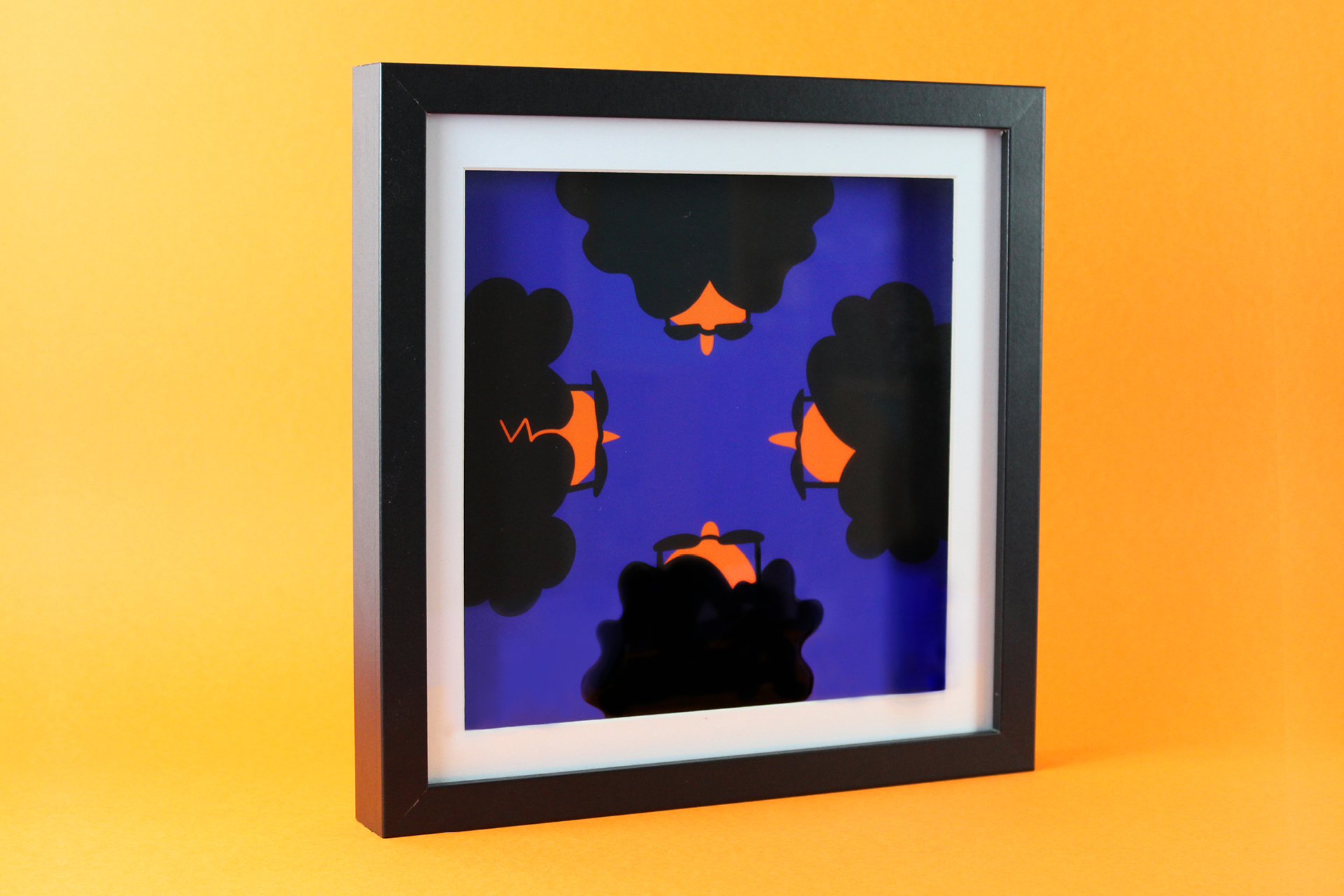 Framed X from the illustrations of the alphabet for 36 Days of Type edition 8