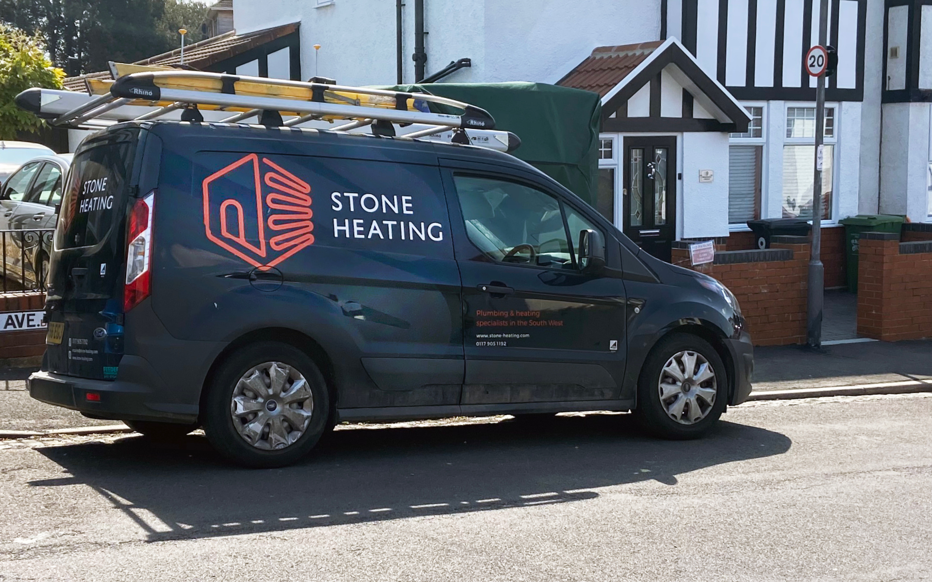 Van livery design for Stone Heating