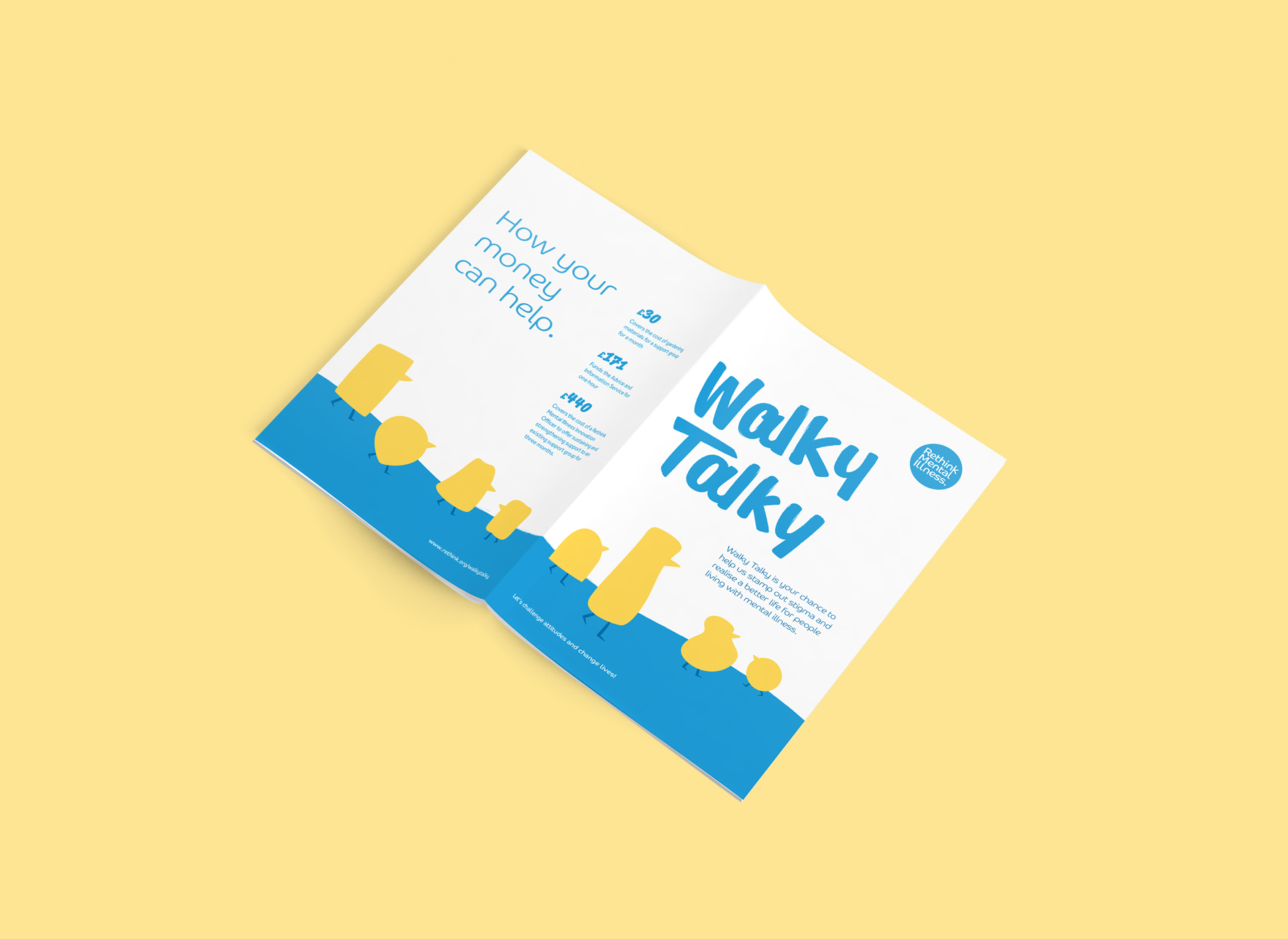 Walky Talky fundraising guide booklet design