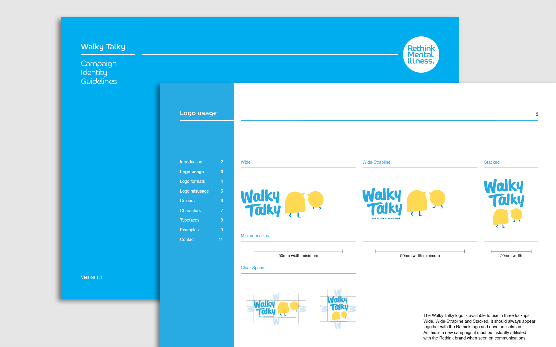 Walky Talky campaign visual identity guidelines